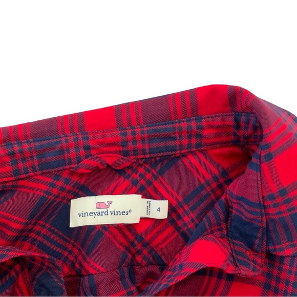Vineyard Vines Woman’s Plaid Button Down Size 4 - Picture 3 of 7